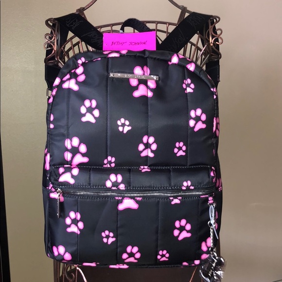 Betsey Johnson Handbags - 🐾🐾 Betsey Johnson Paw Print Backpack 🐾🐾